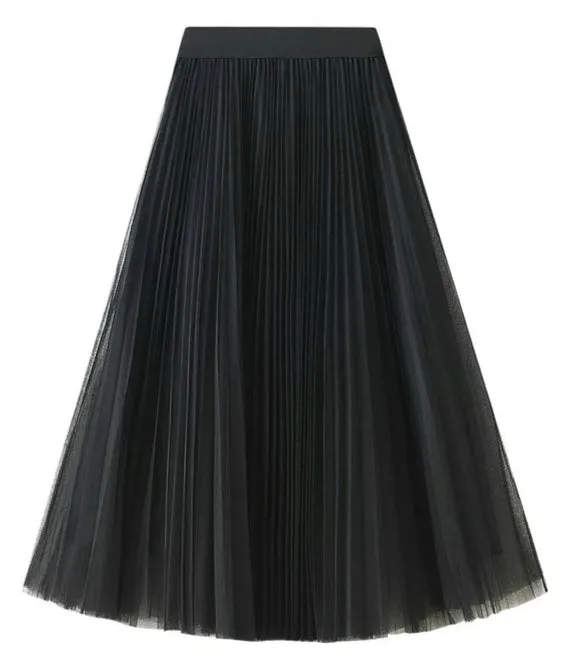 Tulle Maxi Skirt – Boho Summer A-Line Style