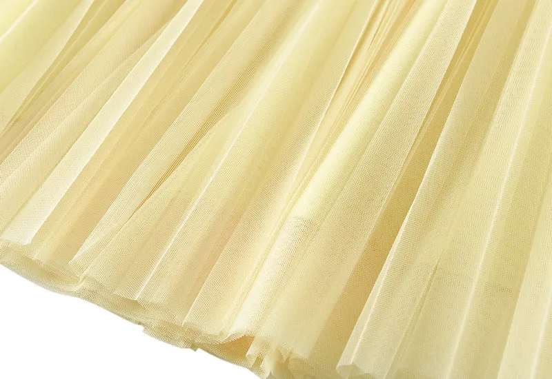 Tulle Maxi Skirt – Boho Summer A-Line Style