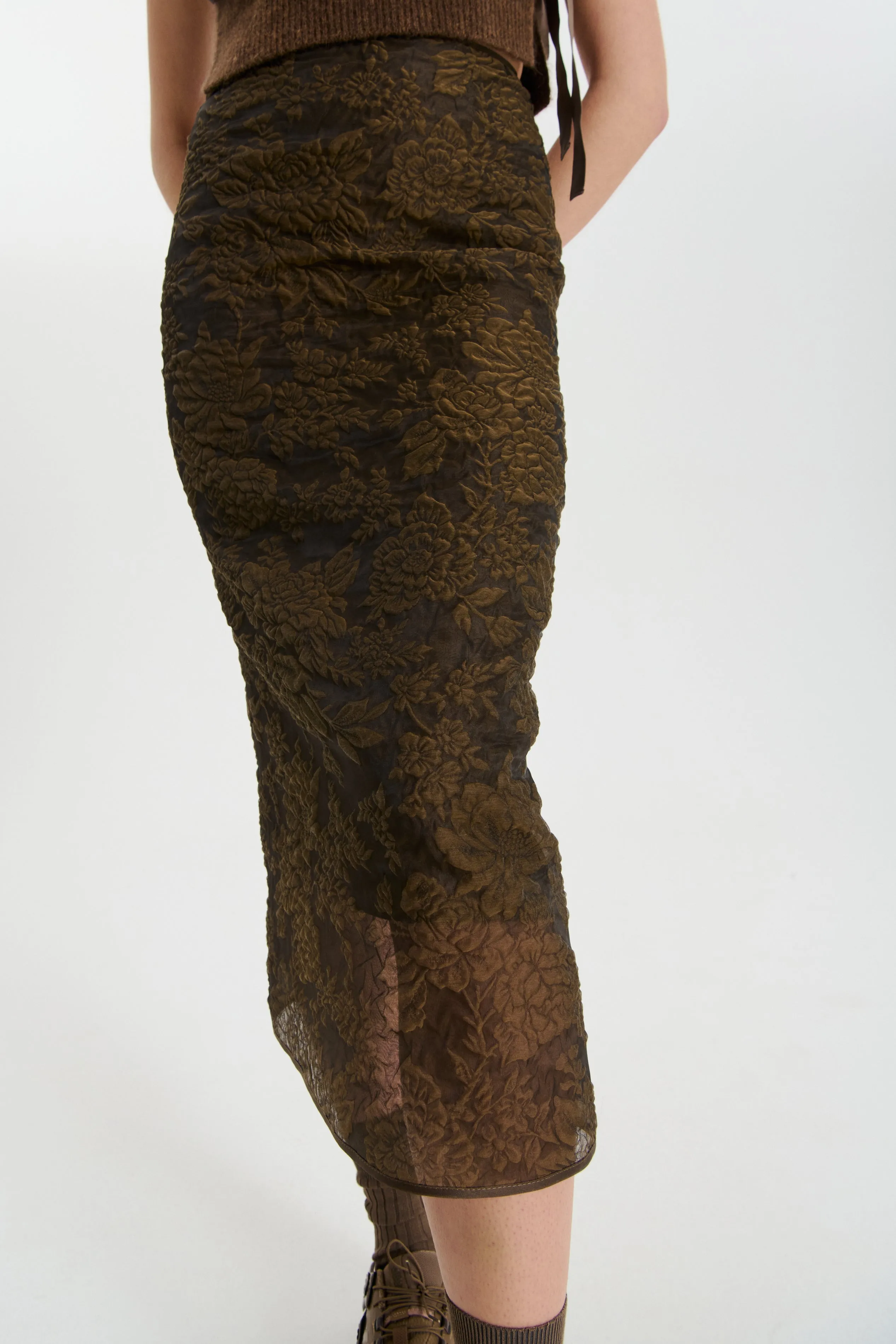 UKA | SKIRT POSY MATELASS… BROWN