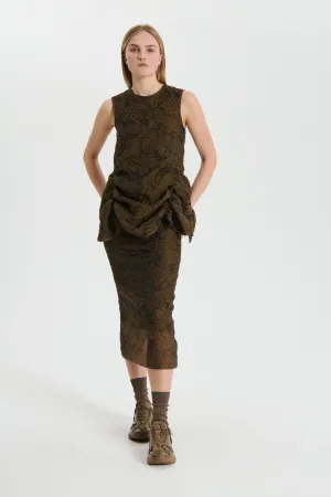 UKA | SKIRT POSY MATELASS… BROWN