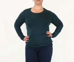 Uniqlo green long sleeve top size XL (best fits 14)
