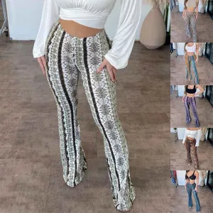 Urbane Boujee Women's Yoga Pants - High Elastic Printed Slim Fit Trousers for Gym & Street - Sizes S-XXXL