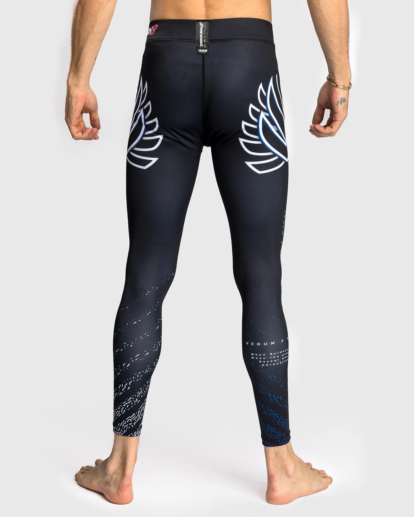 Venum x TEKKEN 8 - Jin Kazama Spats - Blau/Schwarz/Weiß
