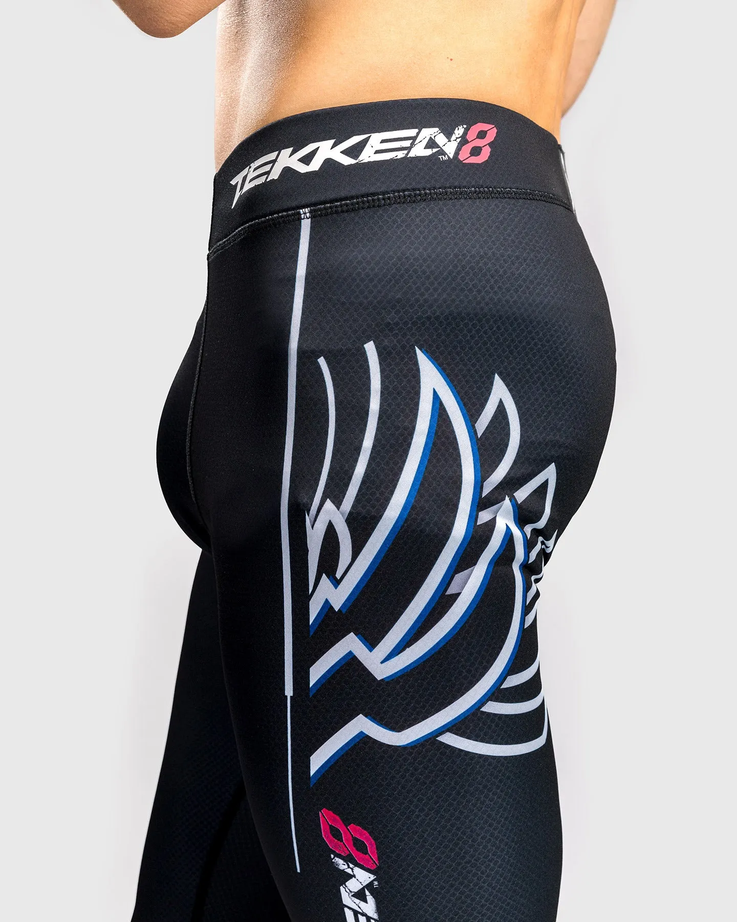 Venum x TEKKEN 8 - Jin Kazama Spats - Blau/Schwarz/Weiß