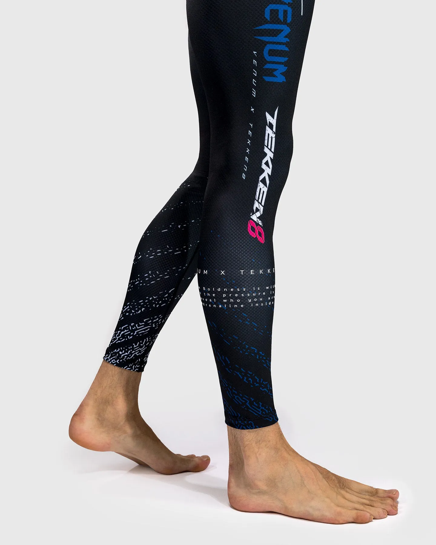 Venum x TEKKEN 8 - Jin Kazama Spats - Blau/Schwarz/Weiß