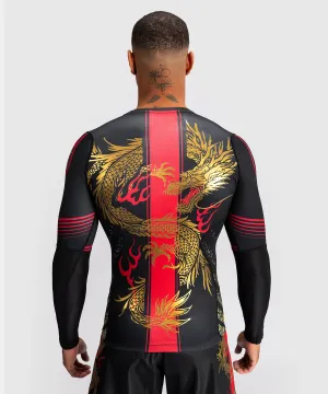 Venum x TEKKEN 8 - Marshall Law Rashguard - Schwarz/Rot/Gold