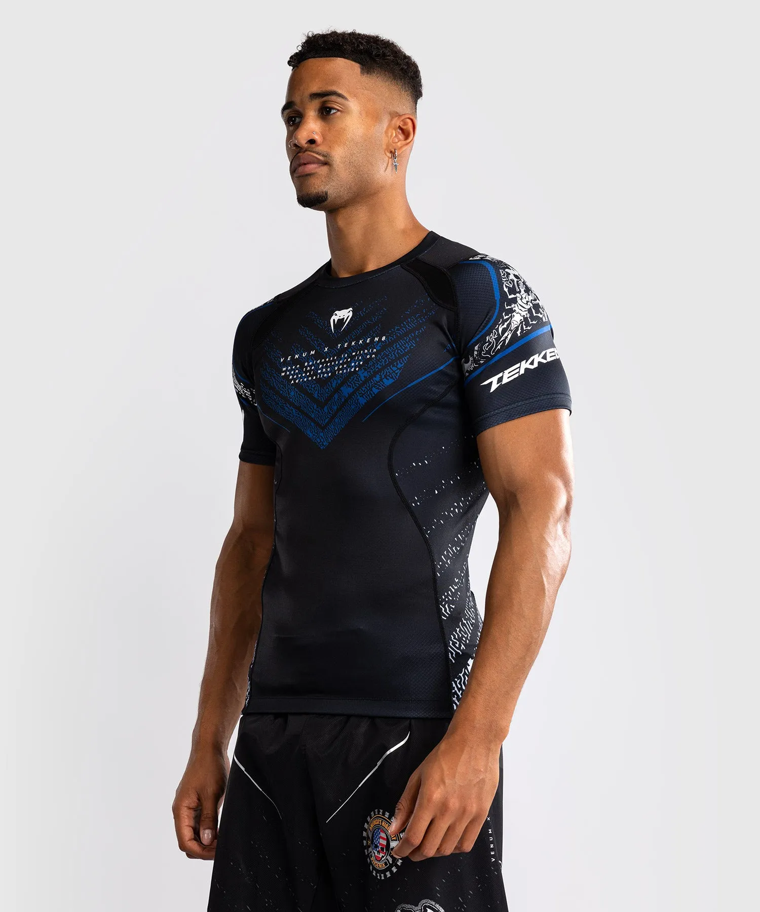 Venum x TEKKEN 8 - Paul Phoenix Rashguard - Schwarz/Blau