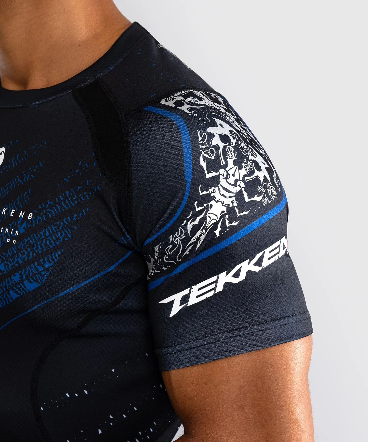 Venum x TEKKEN 8 - Paul Phoenix Rashguard - Schwarz/Blau