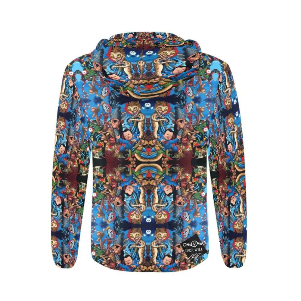 When Tigers Smoke Pipes Men's Full Zip Hoodie