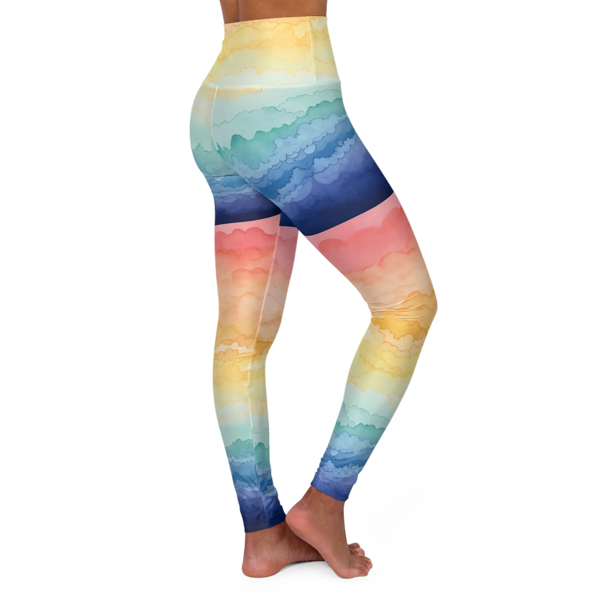 Whimsical Whispers High Waisted Yoga Leggings for Active Lifestyle