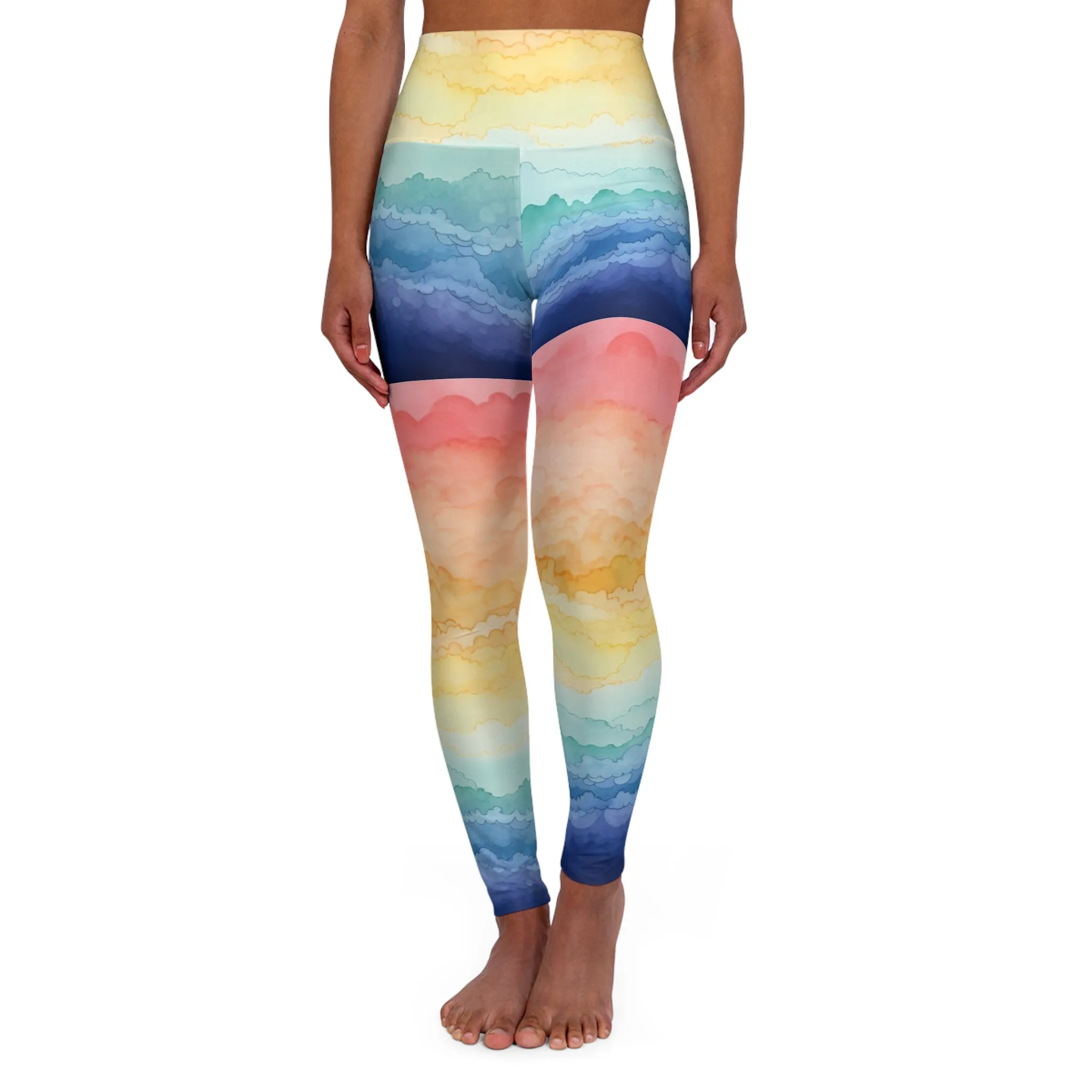 Whimsical Whispers High Waisted Yoga Leggings for Active Lifestyle