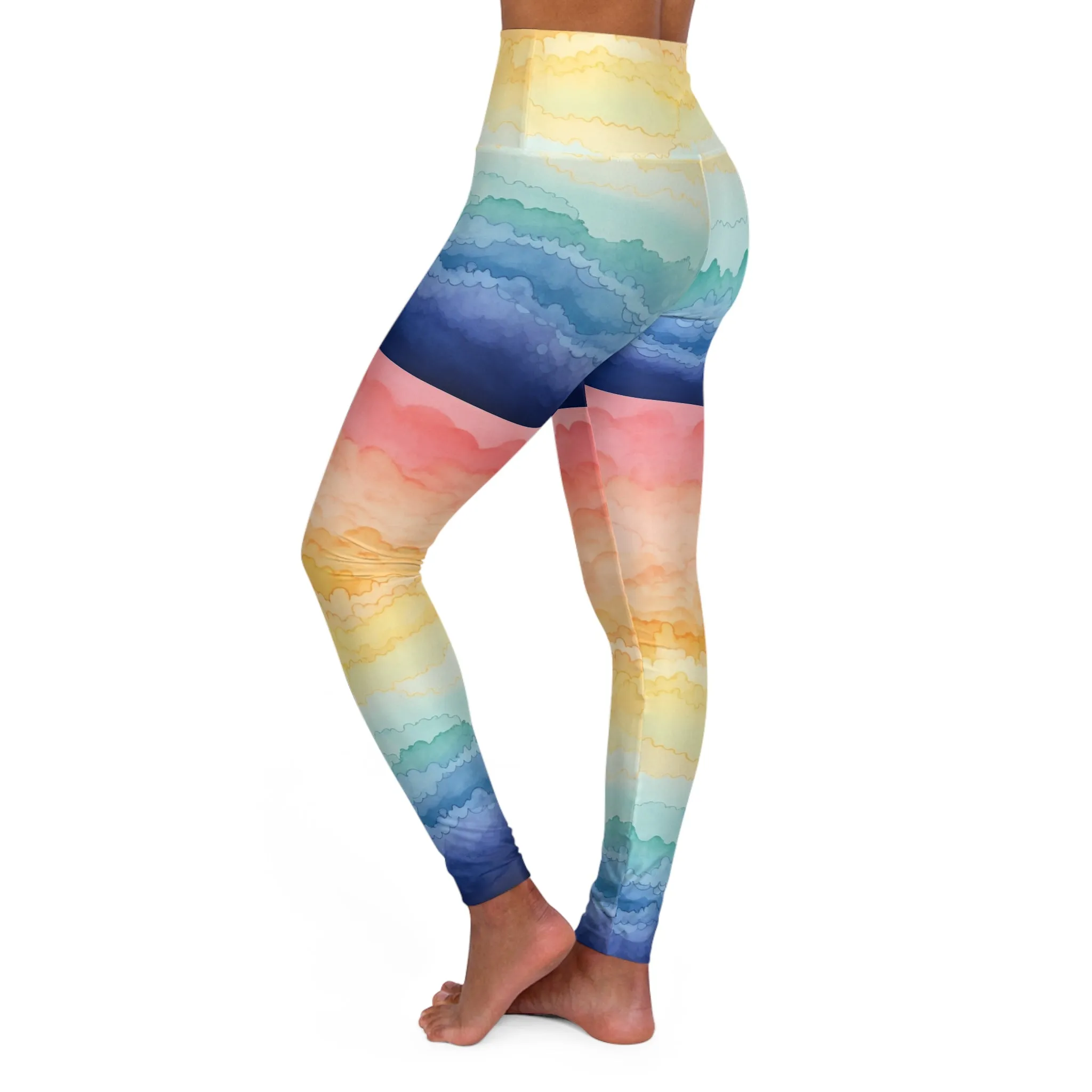 Whimsical Whispers High Waisted Yoga Leggings for Active Lifestyle