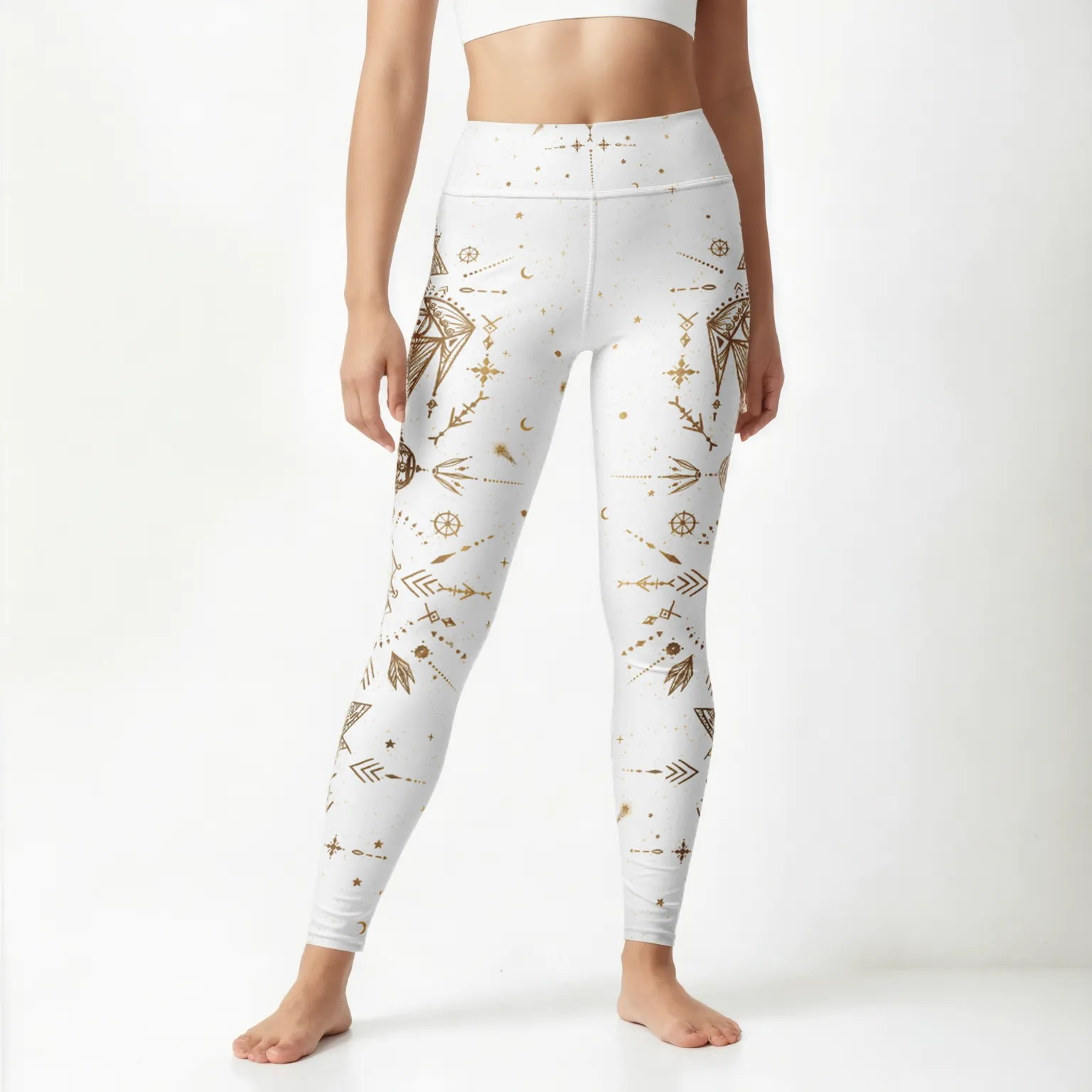 WHITE GODDESS Yoga Leggings