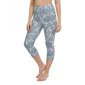 William Morris print yoga capri leggings
