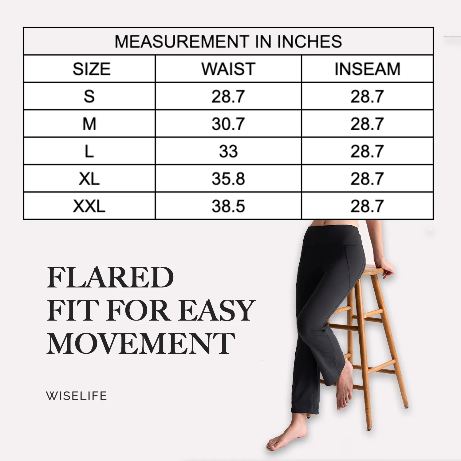 Wise Active Flare Pants (Olive green)