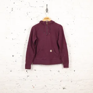 Women's Carhartt 1/4 Zip Hoodie - Purple - Womens XS