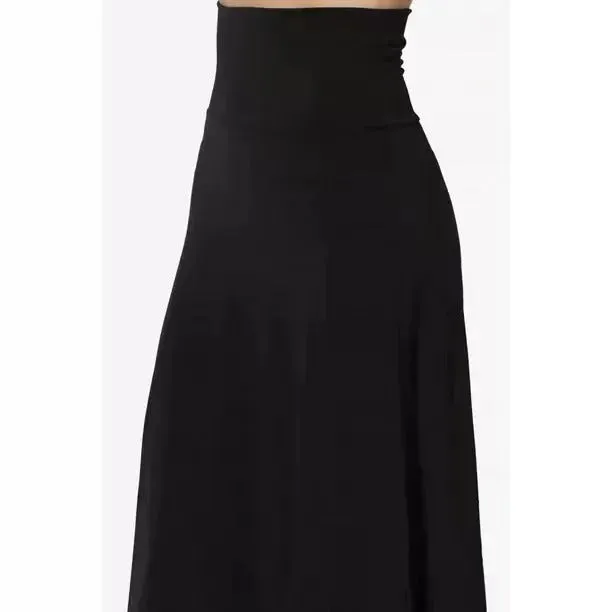 Women's casual High Waist flared Midi Skirt
