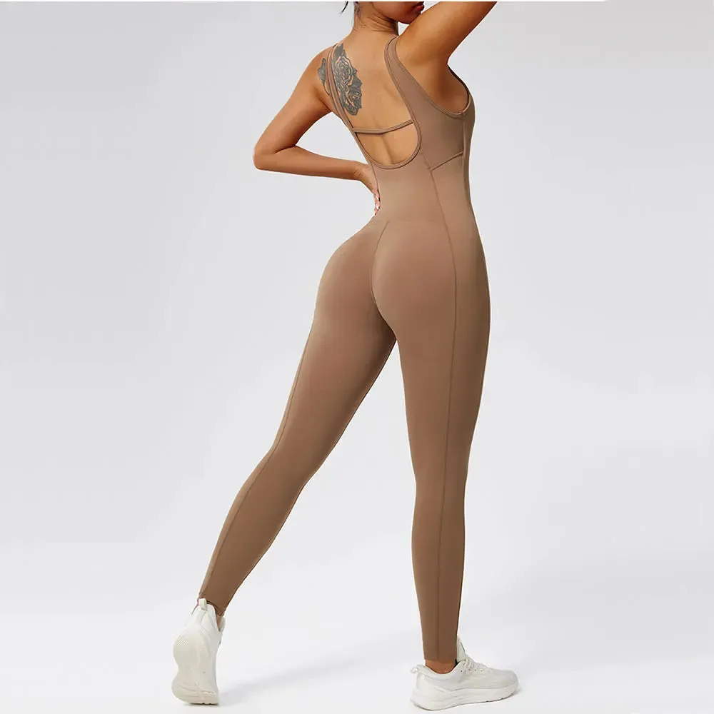 Women's Clothes Yoga Set Sports Jumpsuits One Piece Fitness Rompers Sportswear Gym Set Workout Tracksuit Activewear Bodysuits