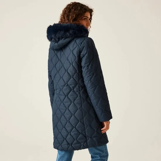 Women's Fritha III Insulated Parka Jacket Navy