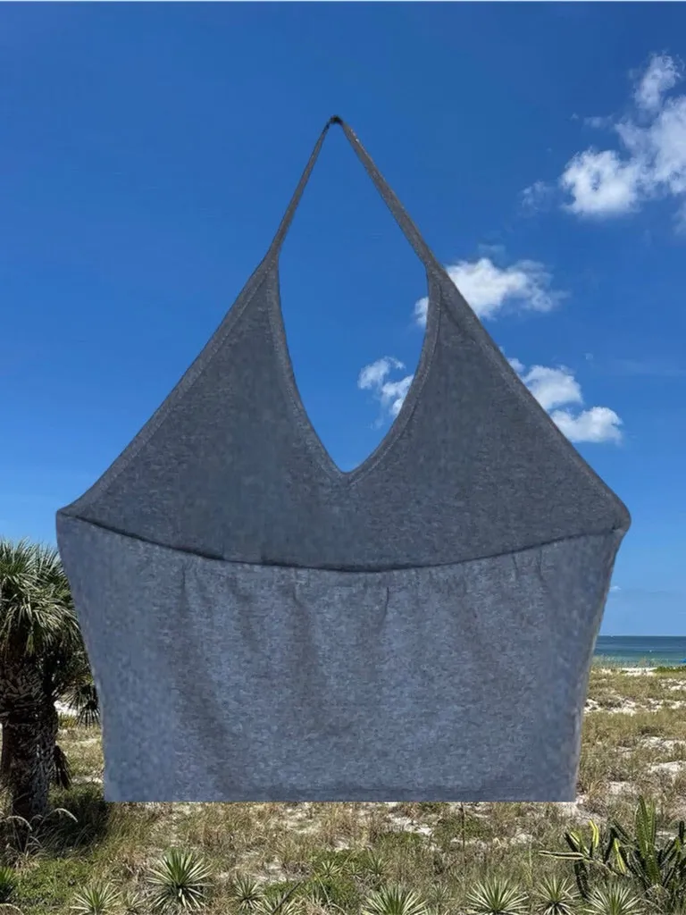 Women’s Gray Sharkey’s Halter Top