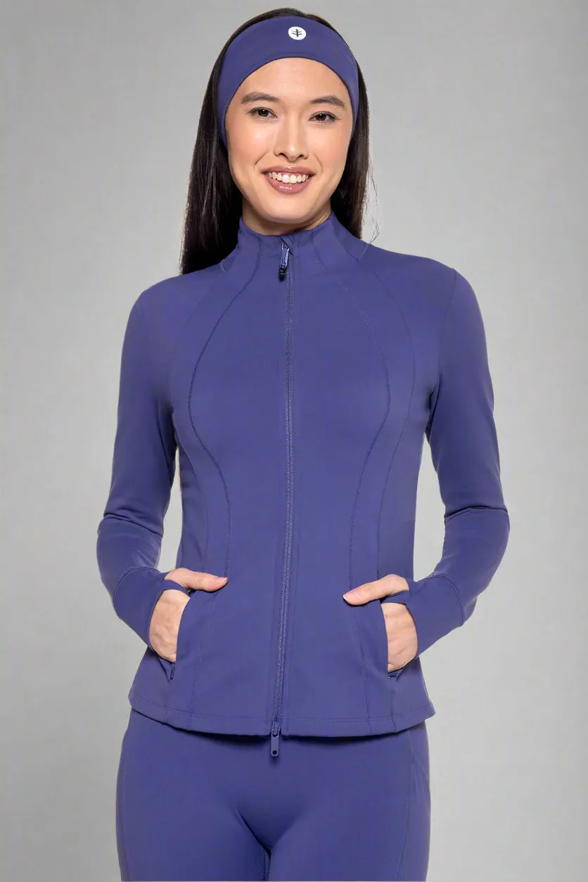 Women's Namaste Yoga Jacket | Future Dusk