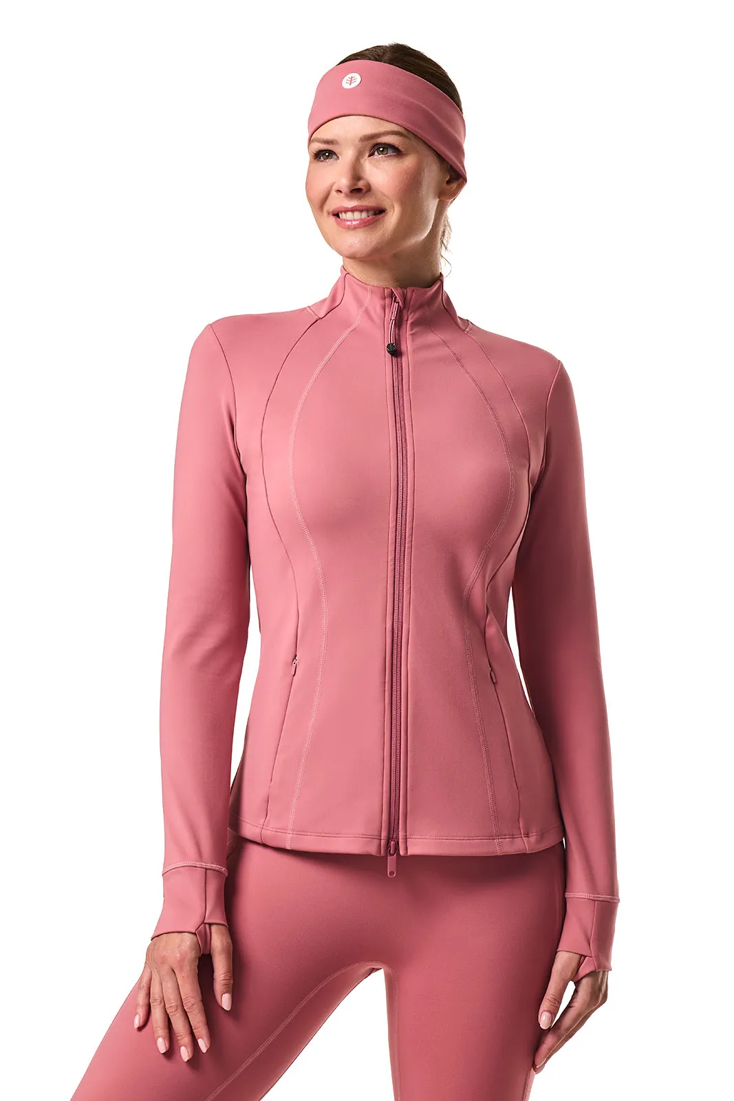 Women's Namaste Yoga Jacket | Terracotta Rose
