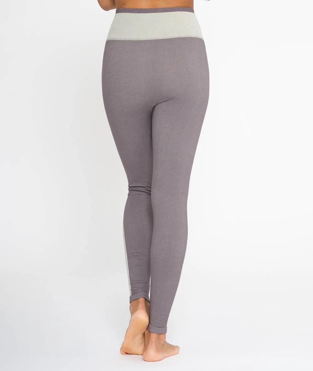 Women's seamless organic cotton yoga leggings