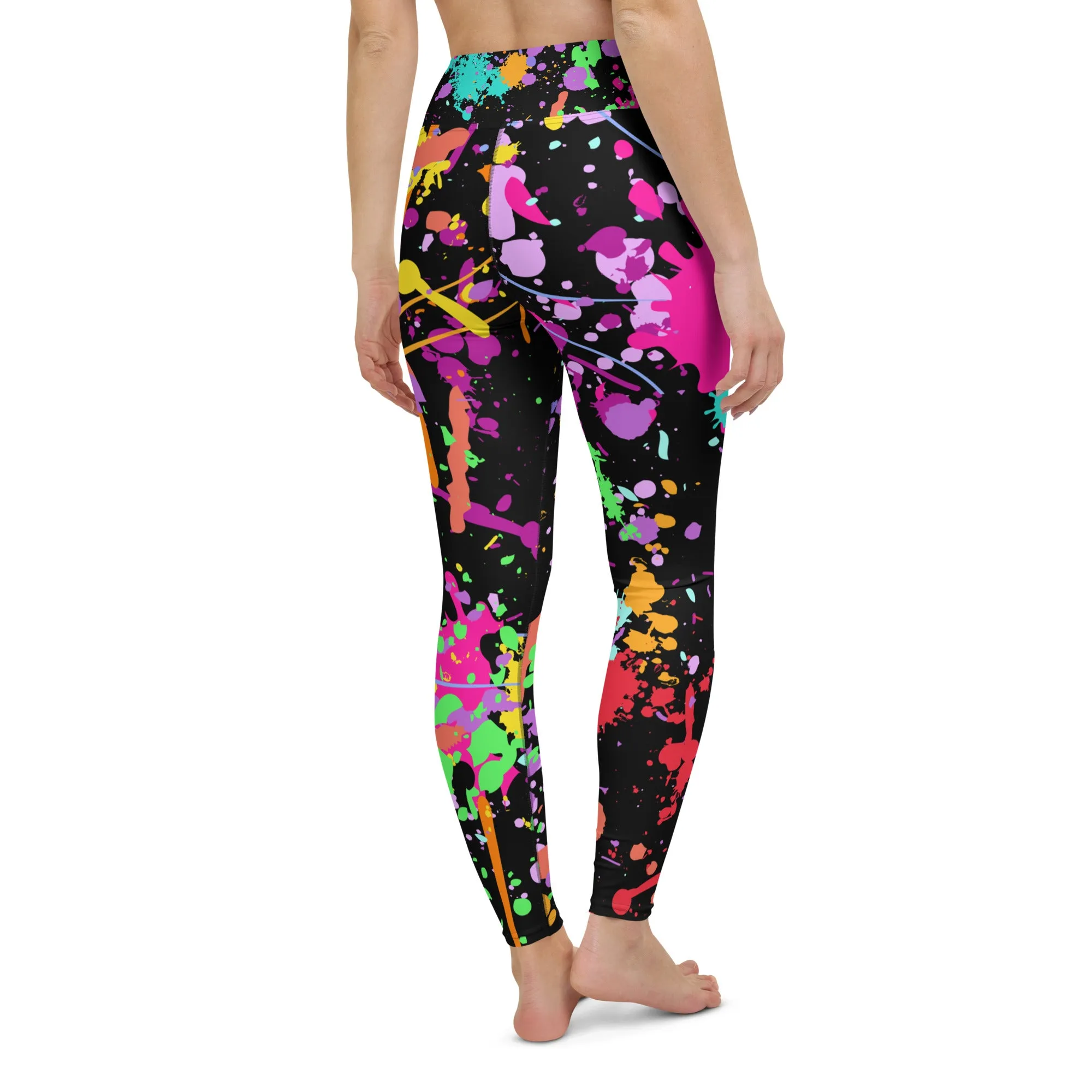 Women's Splatter Paint Yoga Leggings