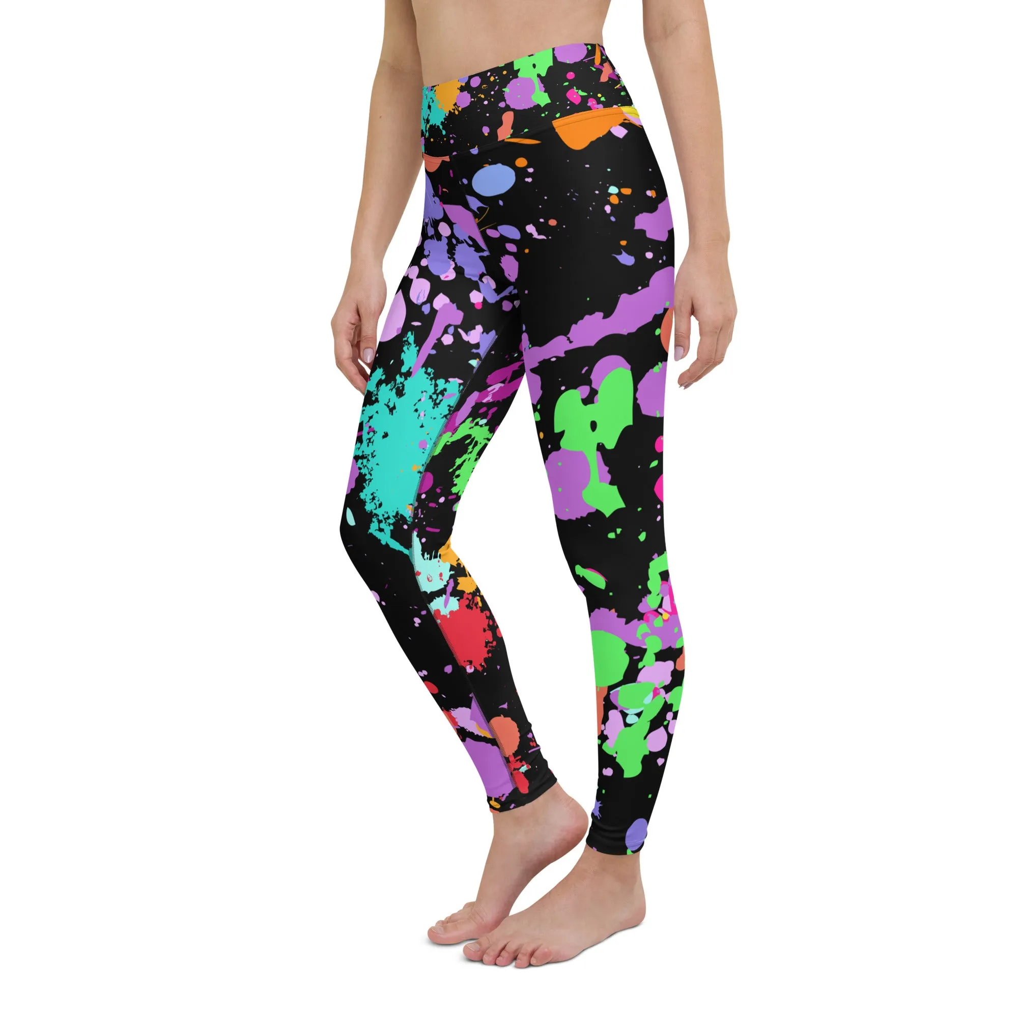 Women's Splatter Paint Yoga Leggings
