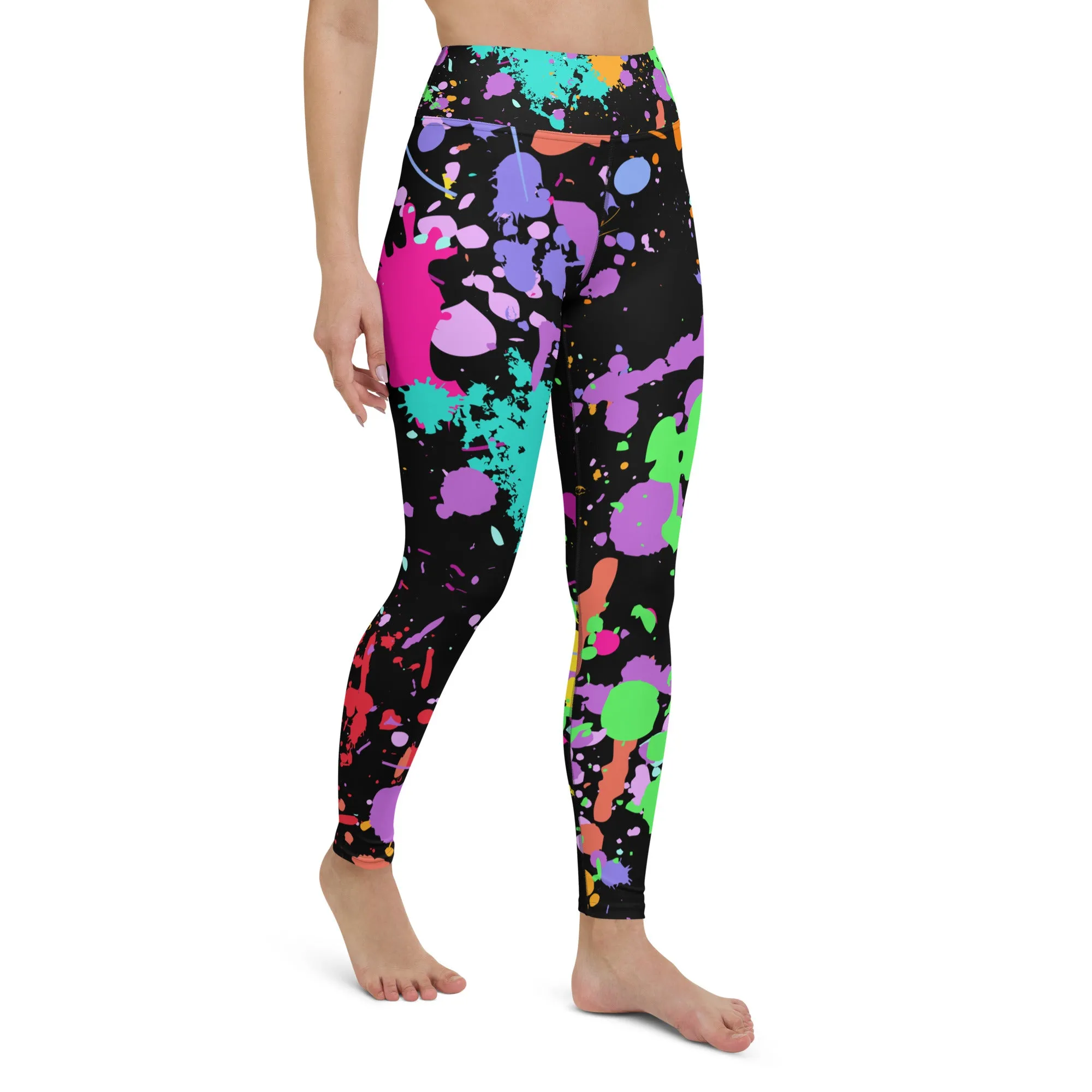Women's Splatter Paint Yoga Leggings