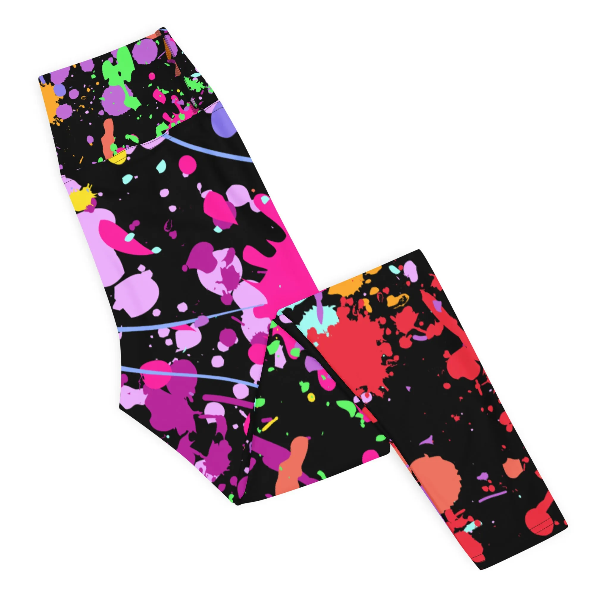Women's Splatter Paint Yoga Leggings