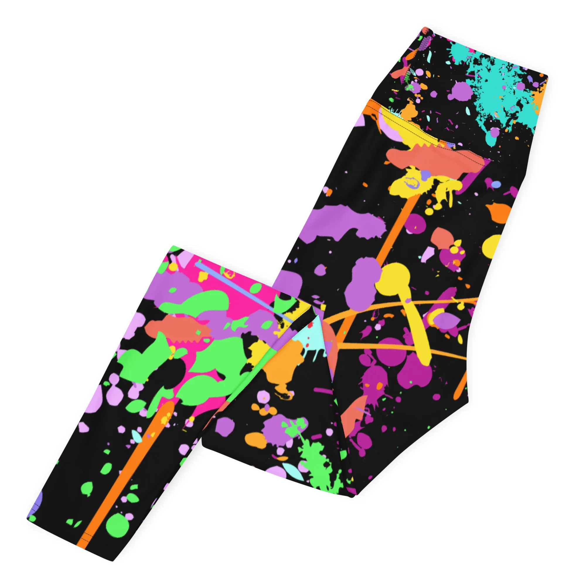 Women's Splatter Paint Yoga Leggings