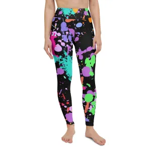 Women's Splatter Paint Yoga Leggings