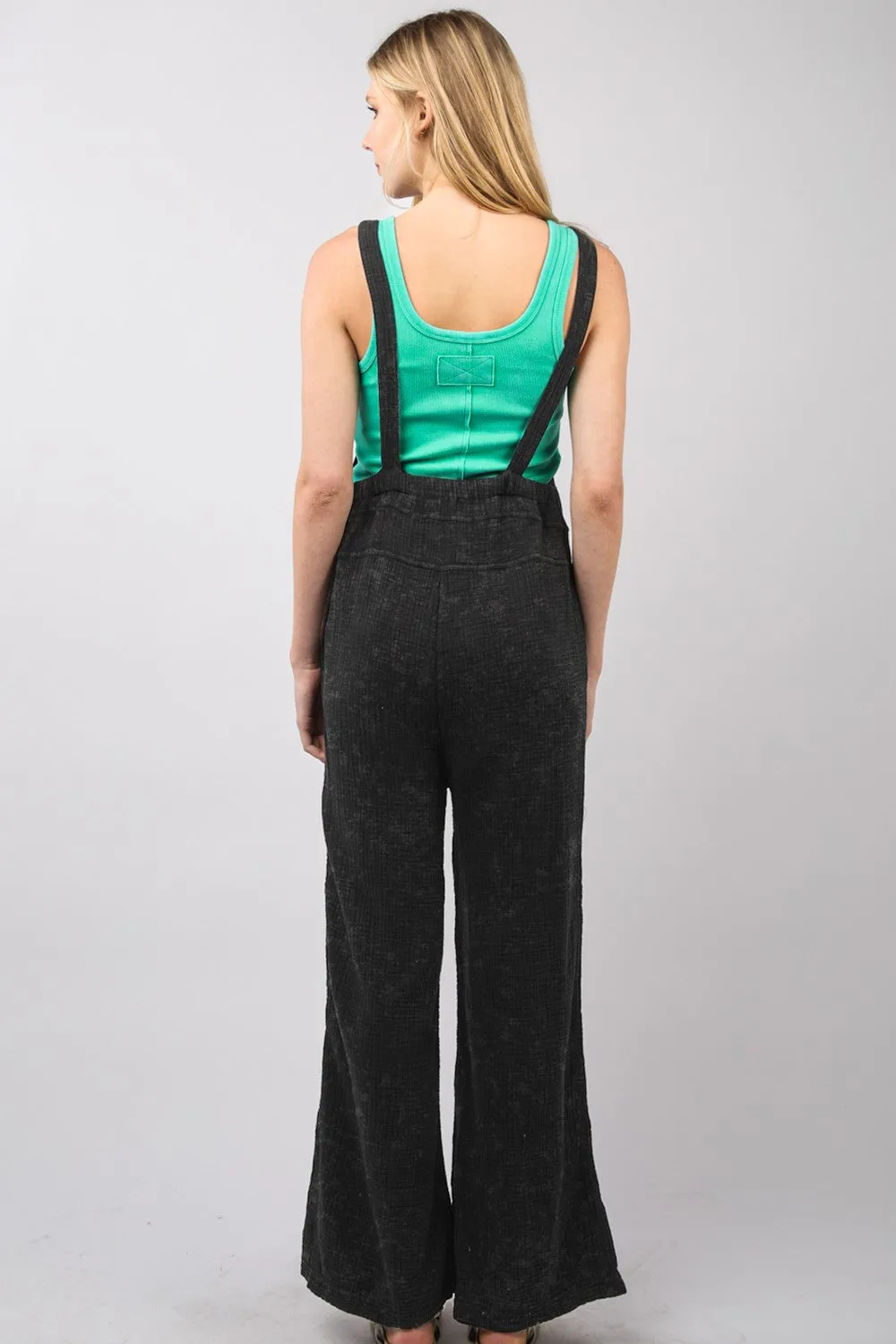 Worry Less Washed Gauze Casual Jumpsuit - Final Sale***