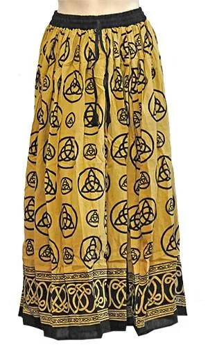 Yellow Triquetra Skirt