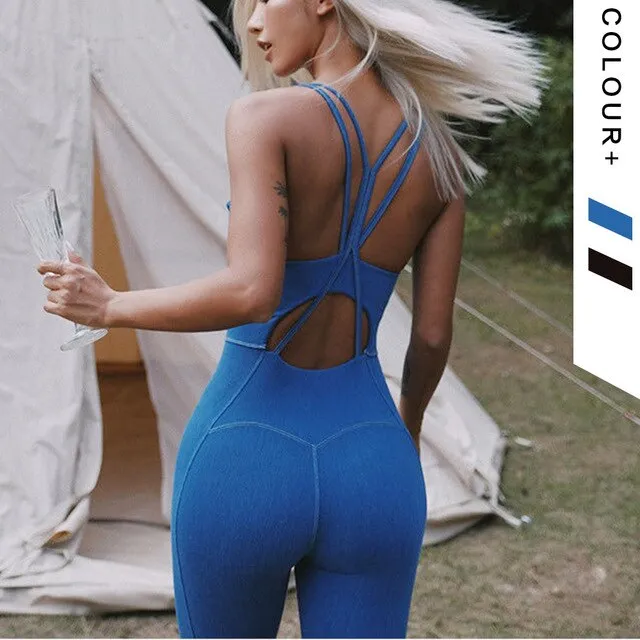 Yoga Athletic One Pieces Bodysuits Gym Workout Clothing