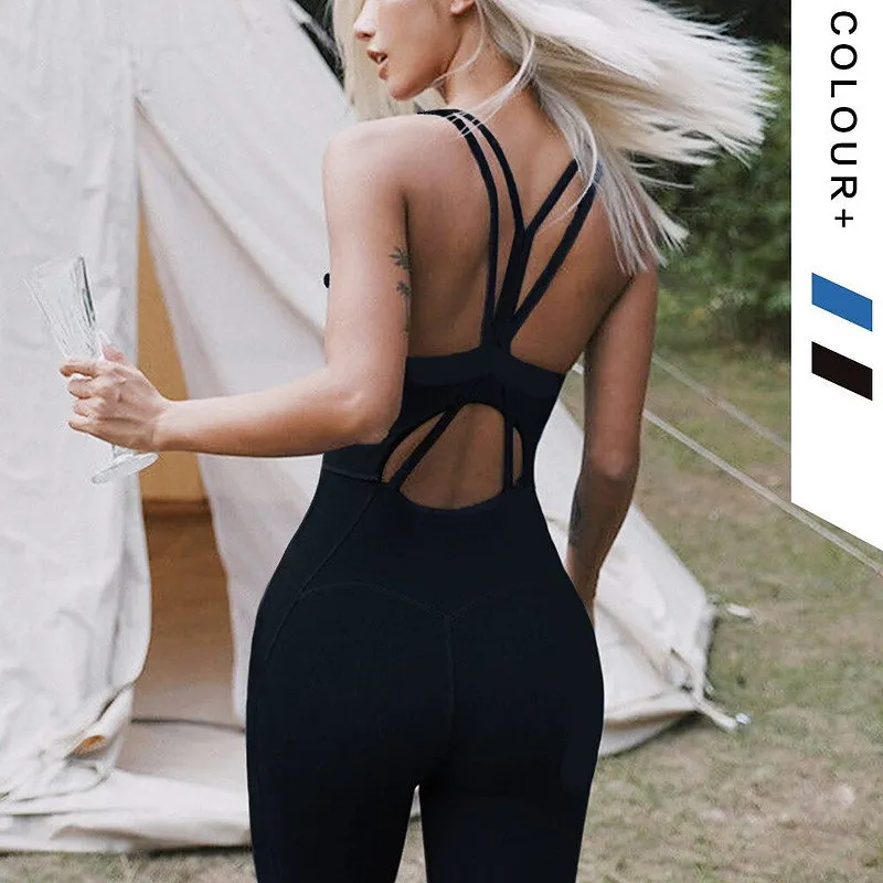 Yoga Athletic One Pieces Bodysuits Gym Workout Clothing