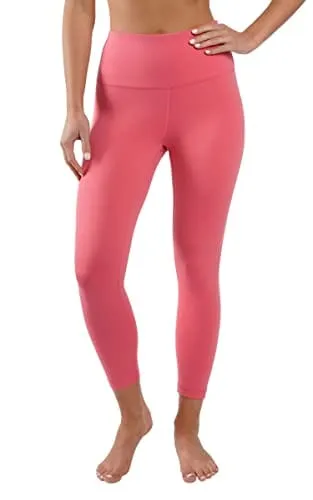 Yogalicious High Waist Ultra Soft Lightweight Capris - Calypso Coral Lux