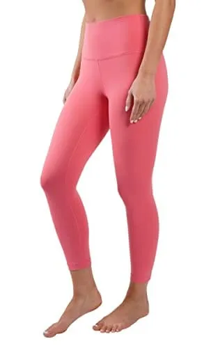 Yogalicious High Waist Ultra Soft Lightweight Capris - Calypso Coral Lux