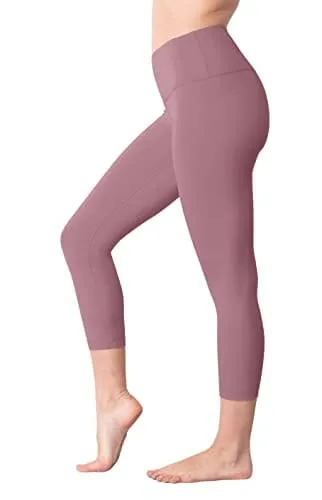 Yogalicious High Waist Ultra Soft Lightweight Capris - Grape Shade Lux