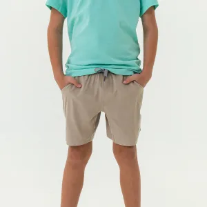Youth Athletic Short - Heather Khaki