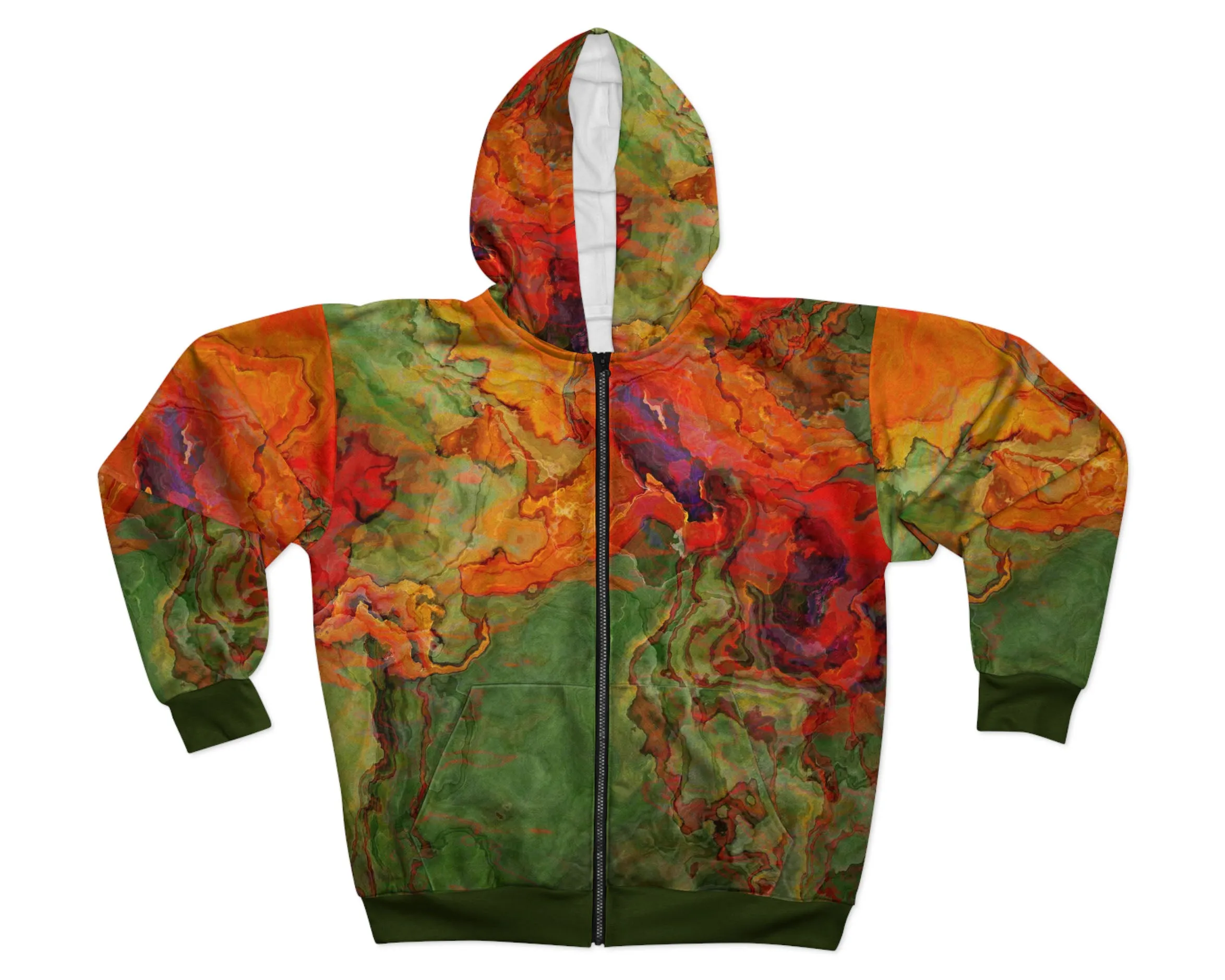 Zip Hoodie, Poppies