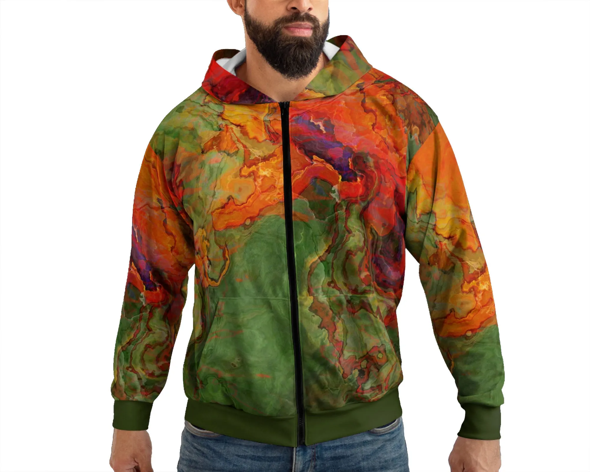 Zip Hoodie, Poppies