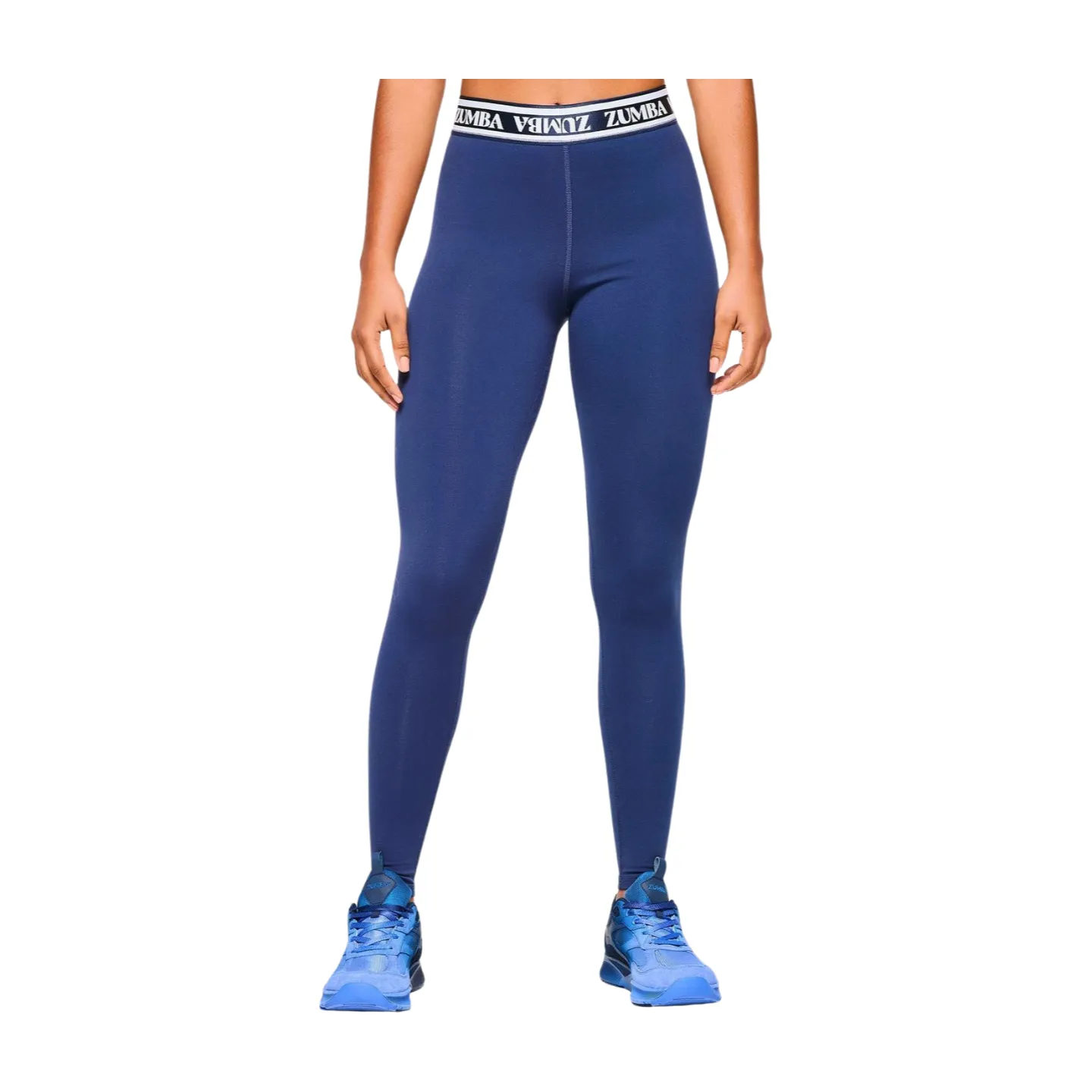 Zumba Out Loud High Rise Ankle Leggings With Elastic Waistband